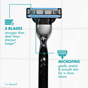 Gillette Mach3 Razor Blades with upgraded Lubrastrip