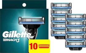 Gillette Mach3 Razor Refills 10 blades pack front view