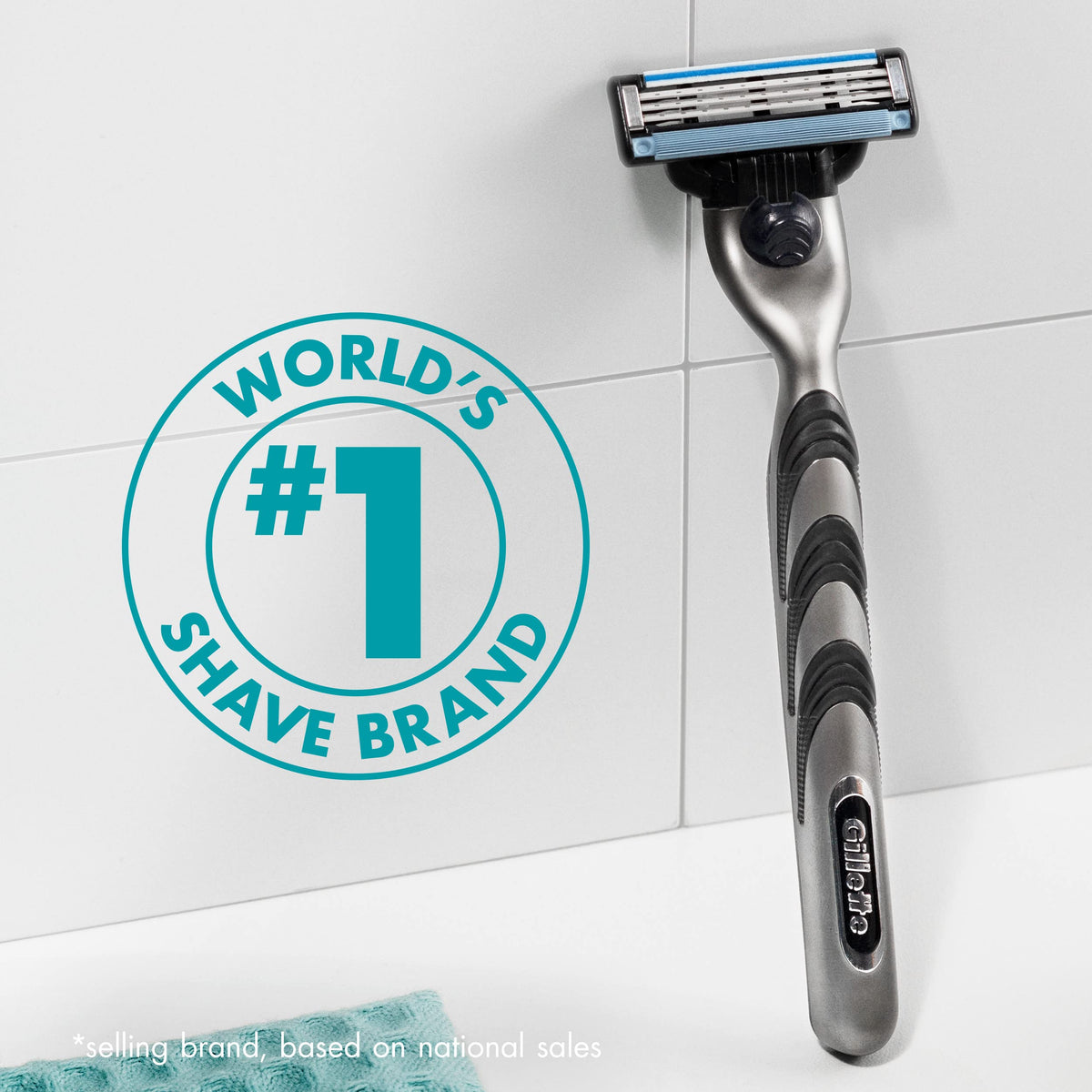 Gillette Mach3 Razor showing open-blade architecture
