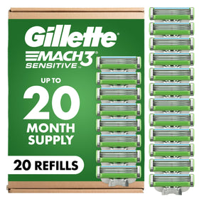 Gillette Mach3 Sensitive blade refills package front view