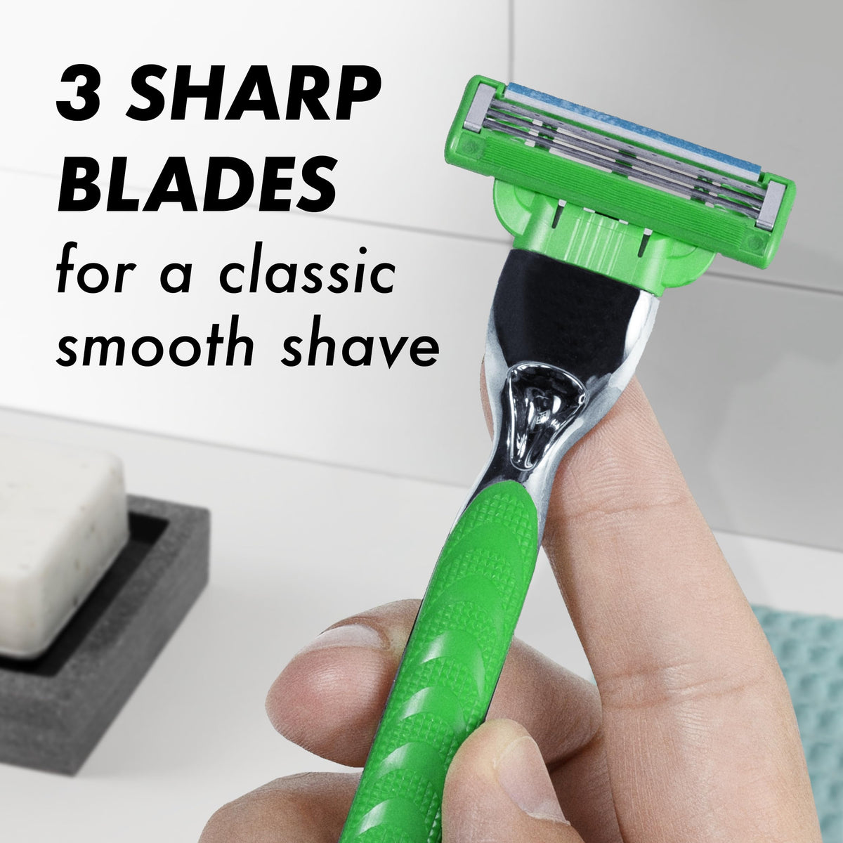 Gillette Mach3 Sensitive Razor open-blade architecture
