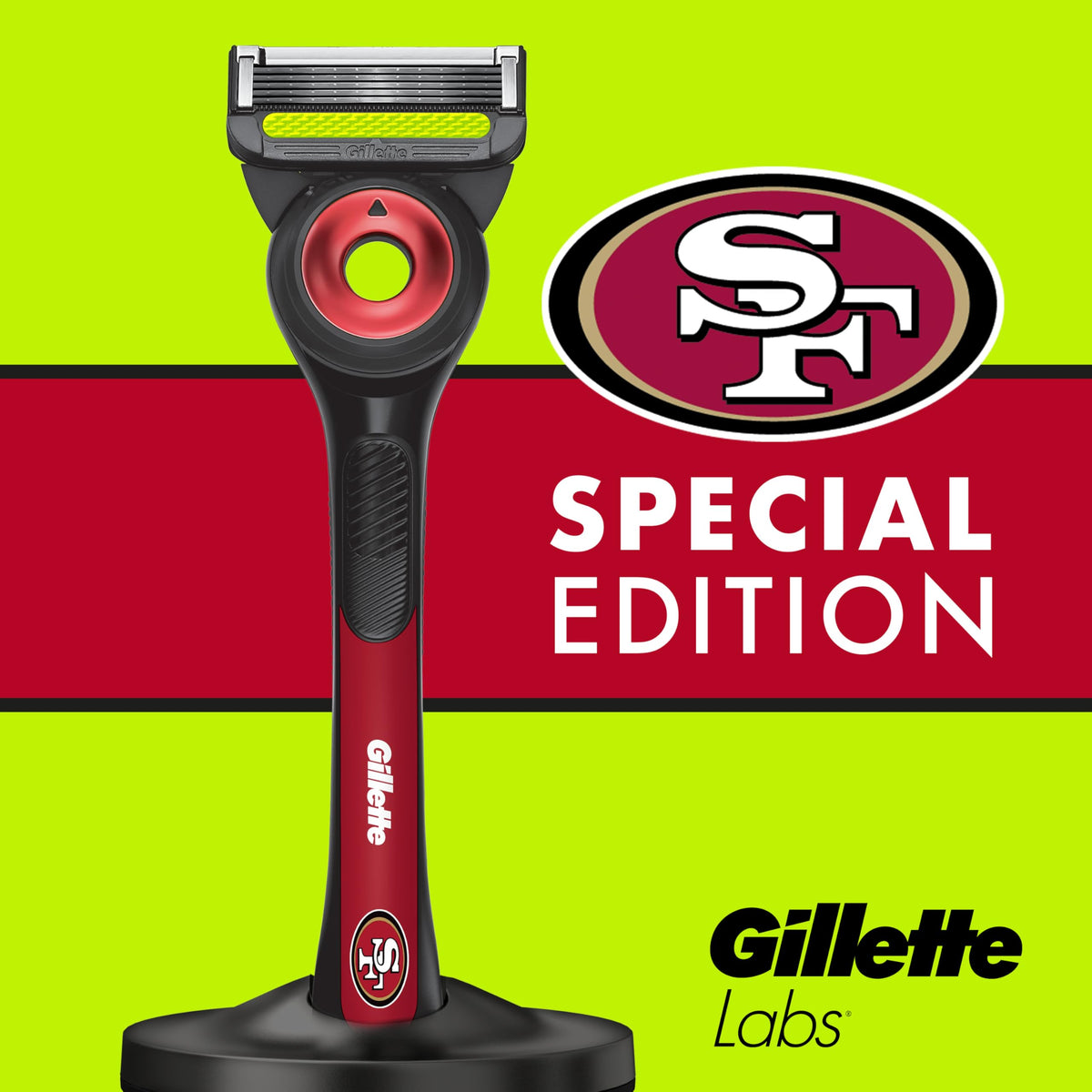 Gillette NFL 49ers Edition Razor with blade refill