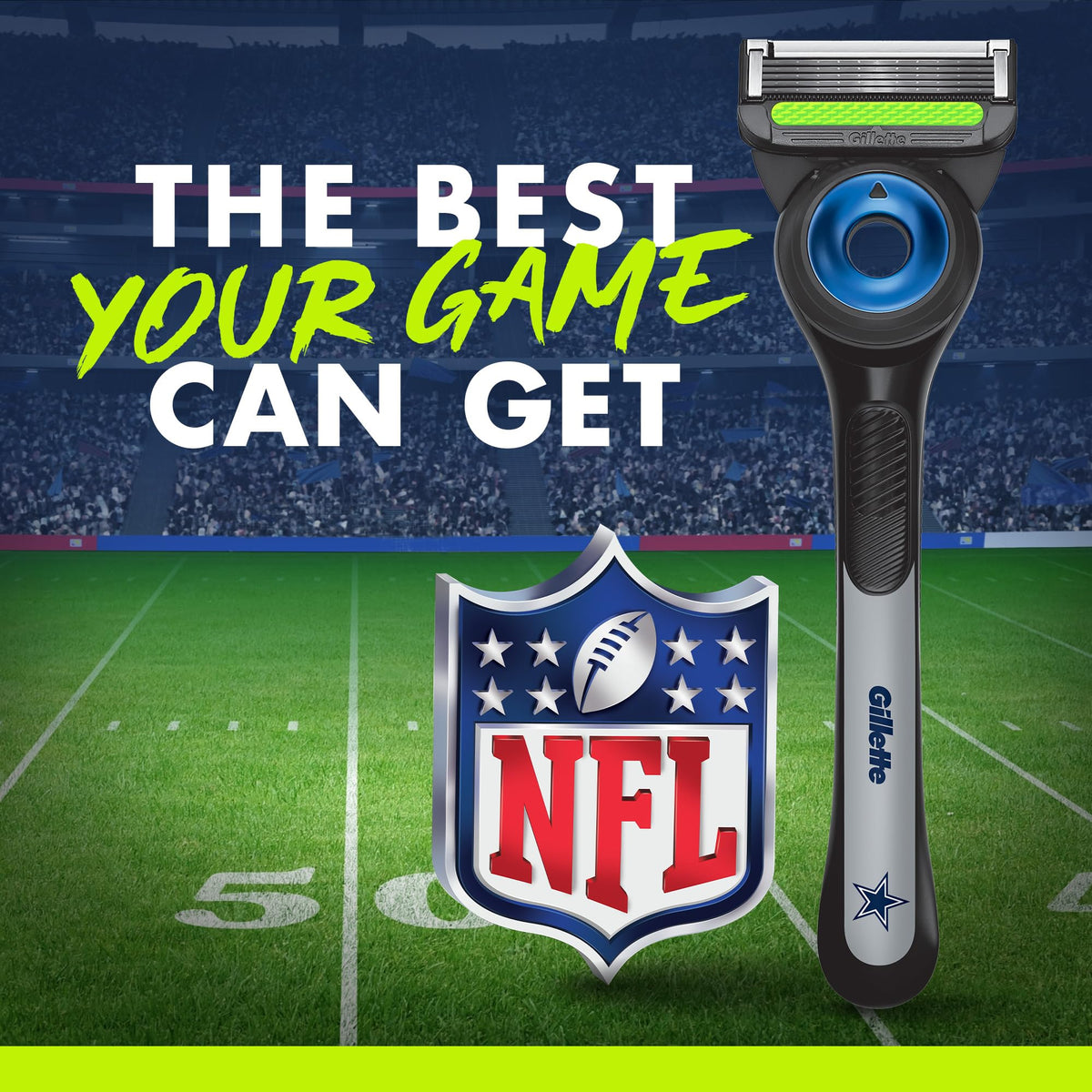 Gillette NFL Cowboys Edition Shaving Razor with FlexDisc technology