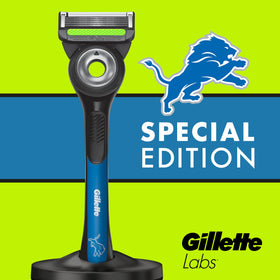 Gillette NFL Lions Edition Shaving Razor precision trimmer