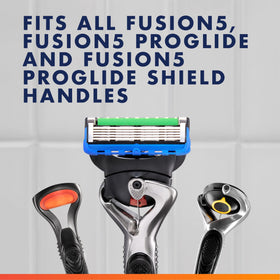 Gillette ProGlide blades in a shaving routine setup