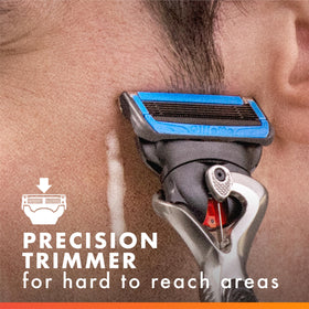 Gillette ProGlide Chill cartridge in use on a man's face