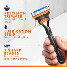 Gillette ProGlide razor blade refills showing support Lubrastrip