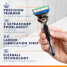 Gillette ProGlide razor refill showing precision trimmer