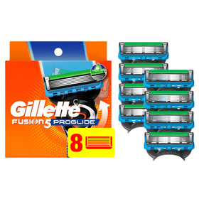 Gillette ProGlide Razor Refills pack front view with 8 cartridges