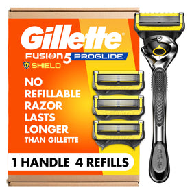 Gillette ProGlide Shield men's razor front view with 5 blades