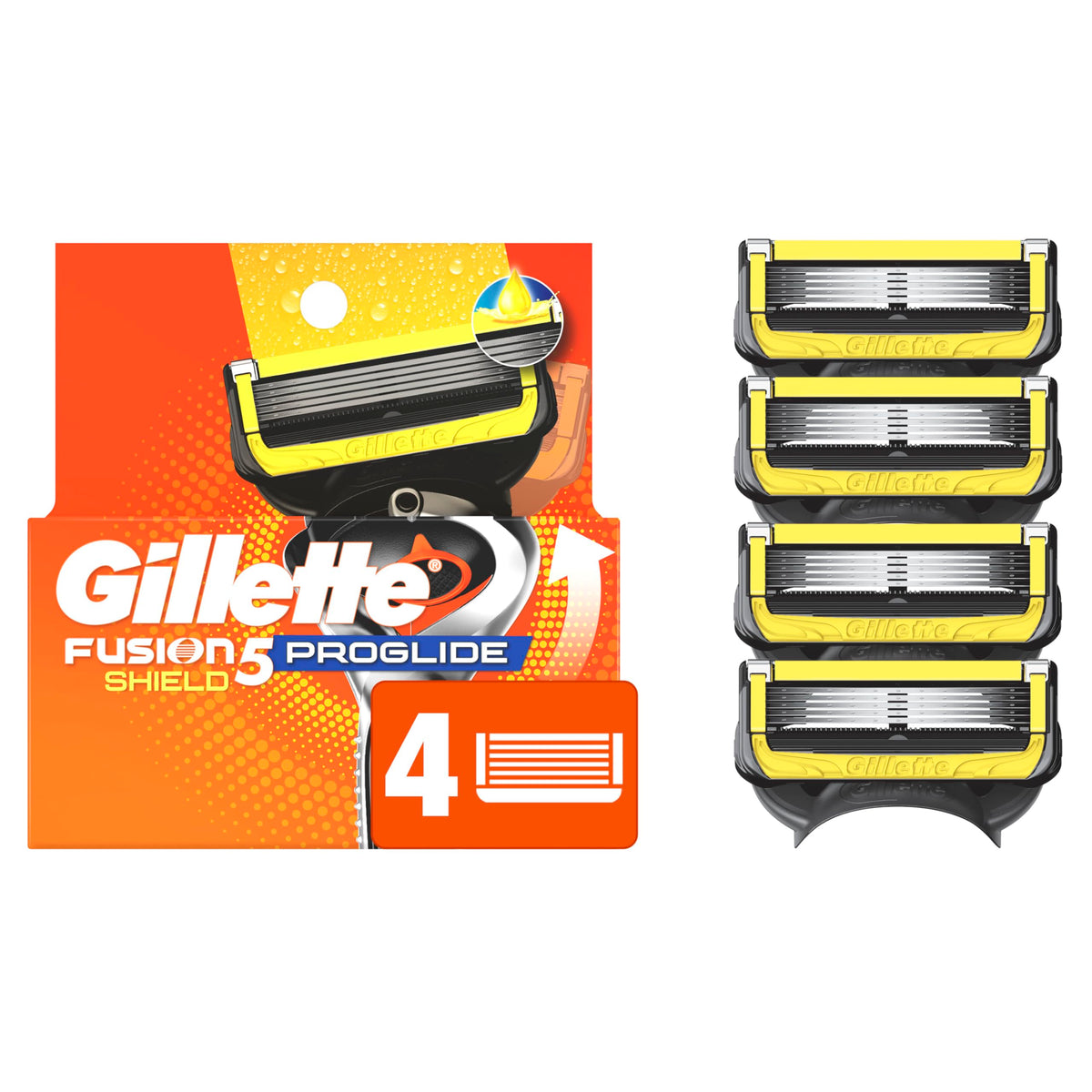 Gillette ProGlide Shield Razor Refills pack with 4 blades