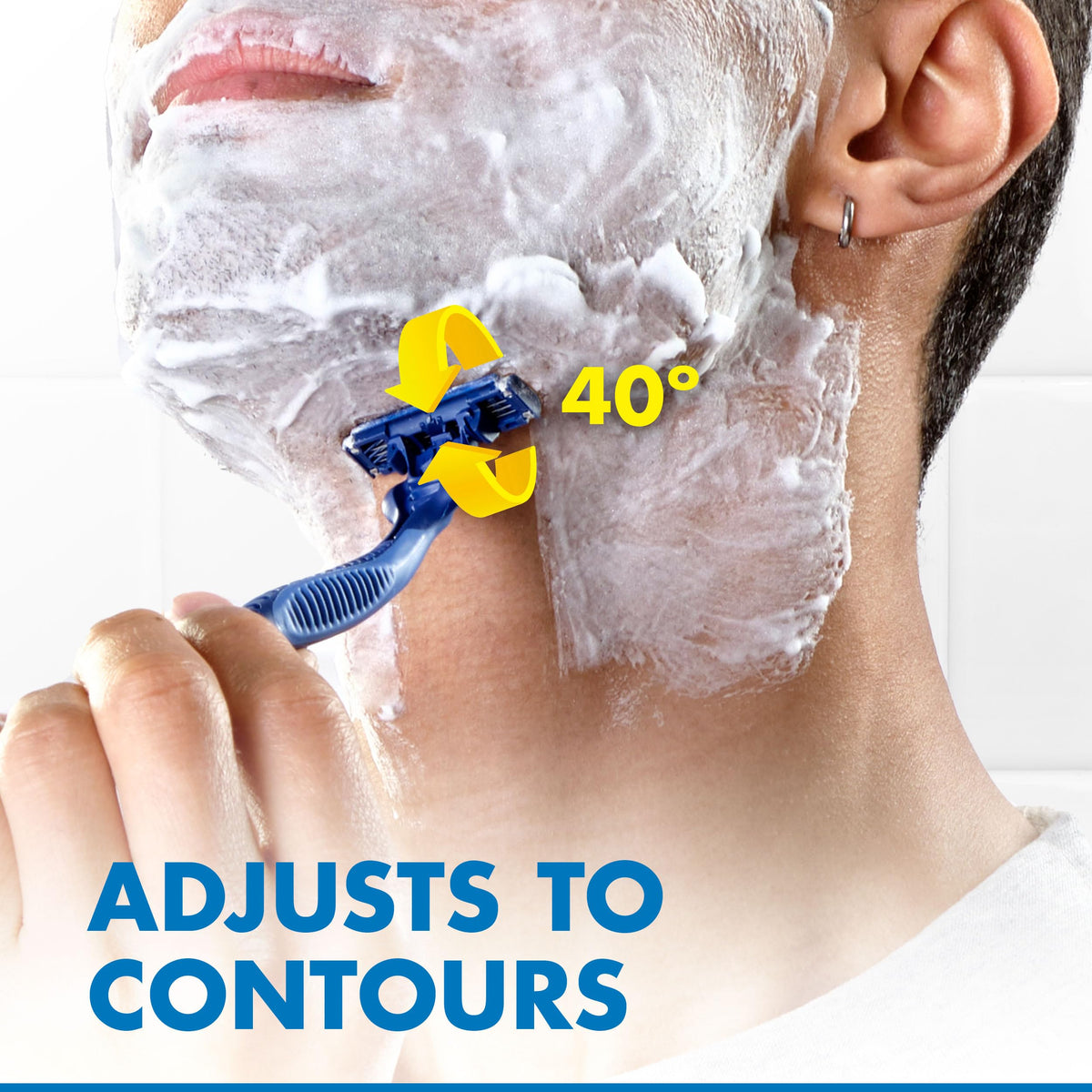 Gillette Sensor3 Comfort Disposable Razor Lubrastrip detail