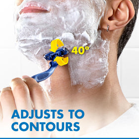 Gillette Sensor3 Comfort Disposable Razor Lubrastrip detail