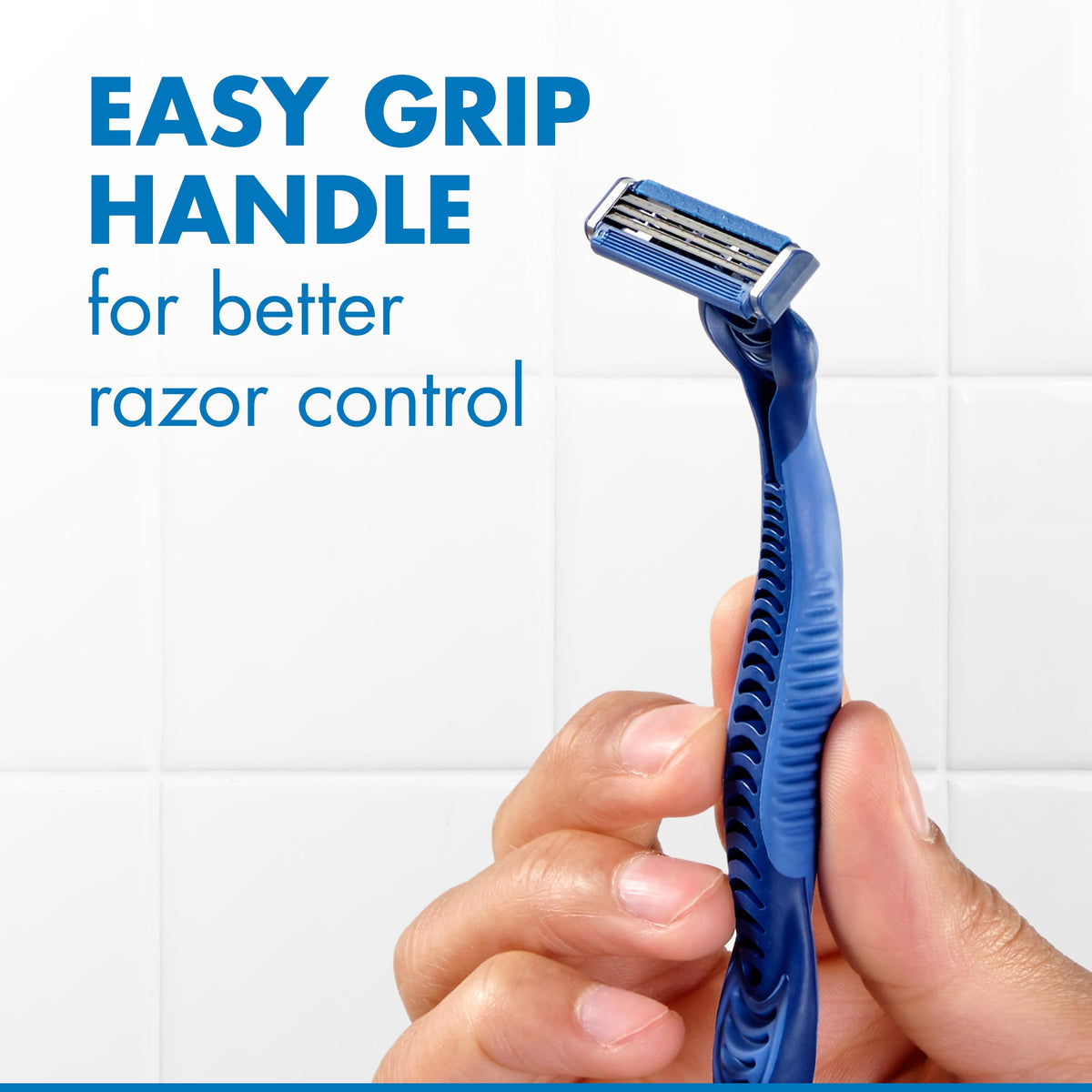 Gillette Sensor3 Comfort Disposable Razors displayed on a bathroom counter