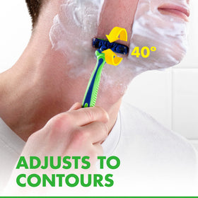 Gillette Sensor3 Sensitive Disposable Razor pivoting head