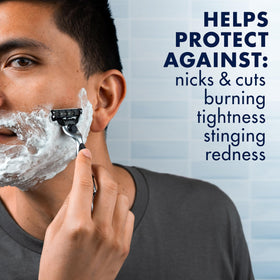 Gillette Series 3X Moisturizing Shave Gel can, close-up