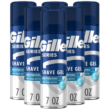 Gillette Series 3X Moisturizing Shave Gel pack of 6, front view