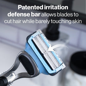 Gillette SkinGuard Razor Blade Refills side view with blades visible