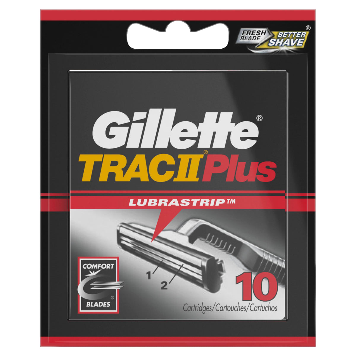 Gillette TRAC II Plus Razor Blade refills with Gillette shave gel