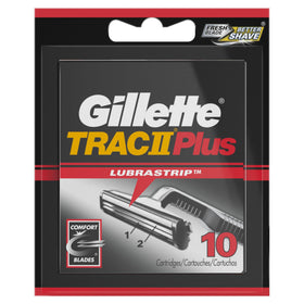 Gillette TRAC II Plus Razor Blade refills with Gillette shave gel