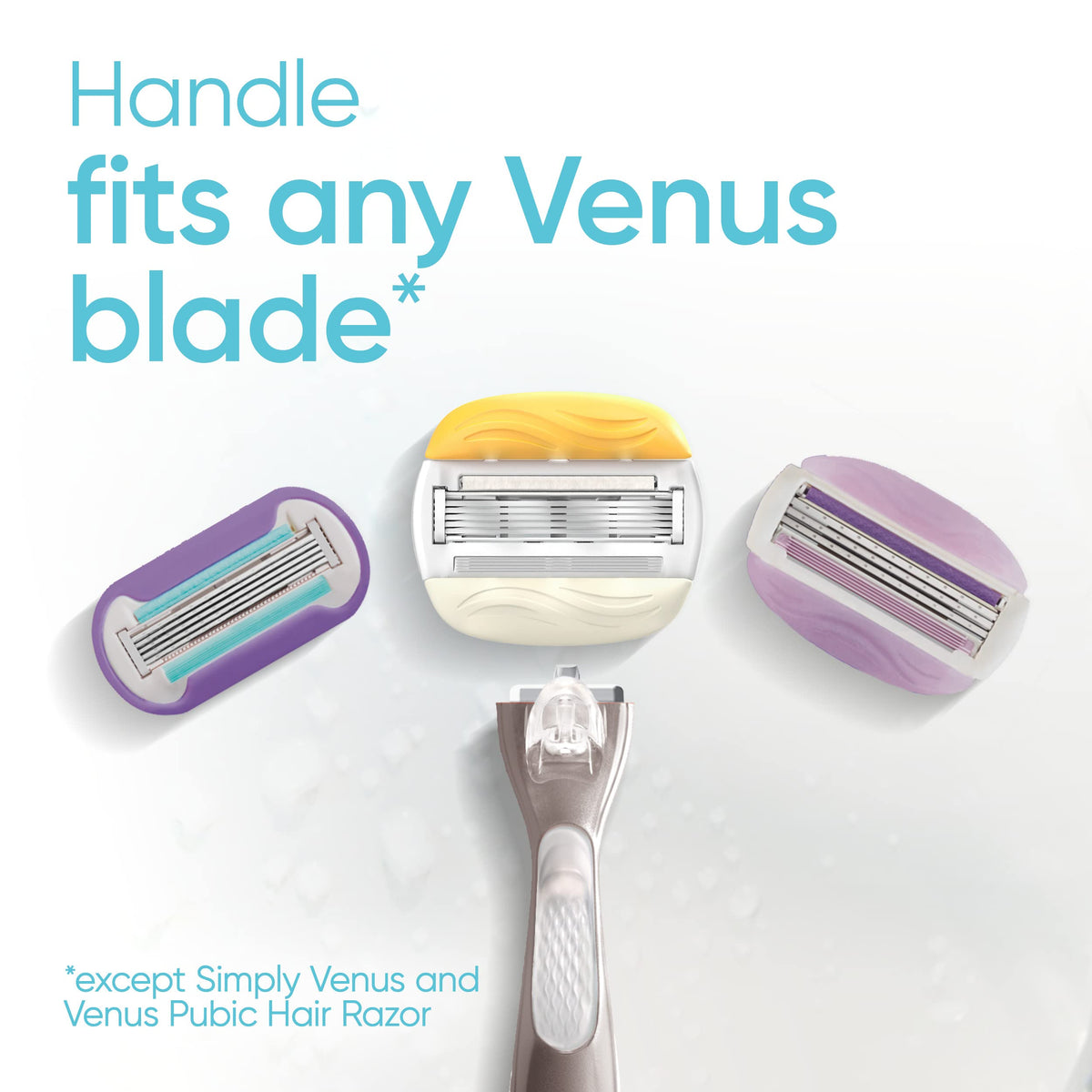 Gillette Venus ComfortGlide razor blade refill packaging details