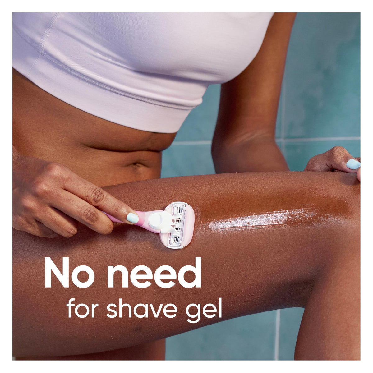 Gillette Venus ComfortGlide razor blade refills with moisture bars highlighted