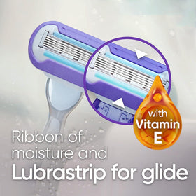 Gillette Venus Deluxe Smooth Platinum Razor side view