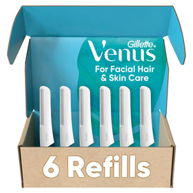 Gillette Venus Dermaplaning Face Razor Kit with handle and blades
