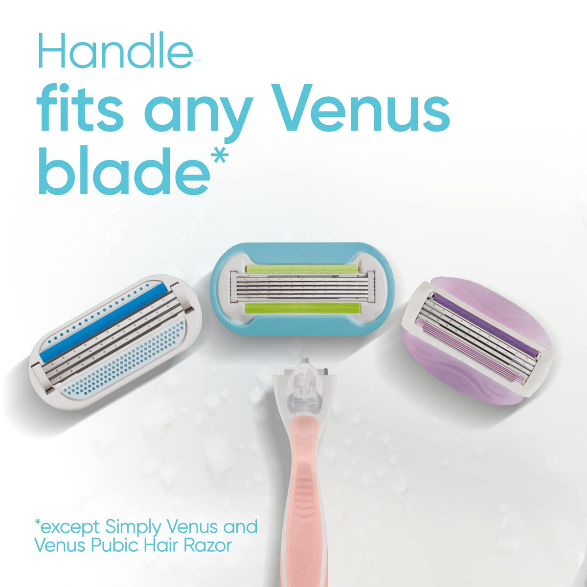 Gillette Venus Extra Smooth razor handle with lubrication strip