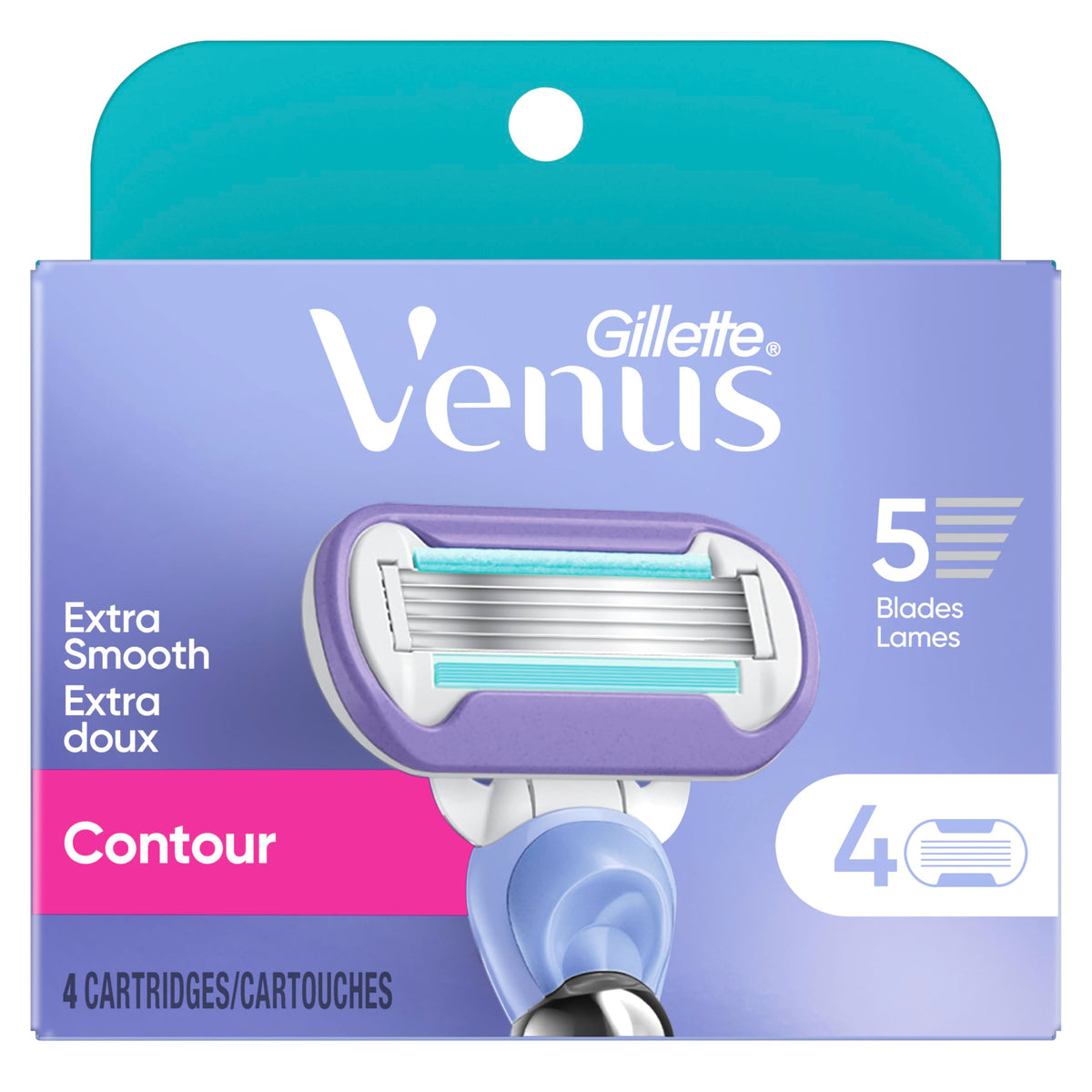 Gillette Venus Extra Smooth Swirl Razor Blades in use