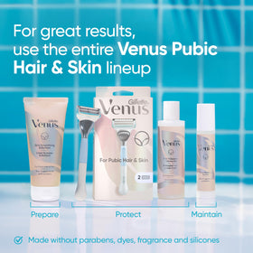 Gillette Venus Intimate Grooming 2in1 Cleanser and Shave Gel in a bathroom setting
