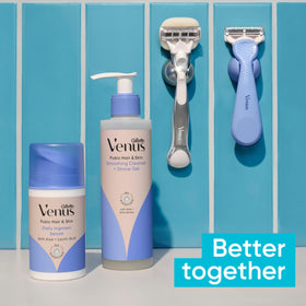 Gillette Venus Intimate Grooming Razor Blade Refills in use