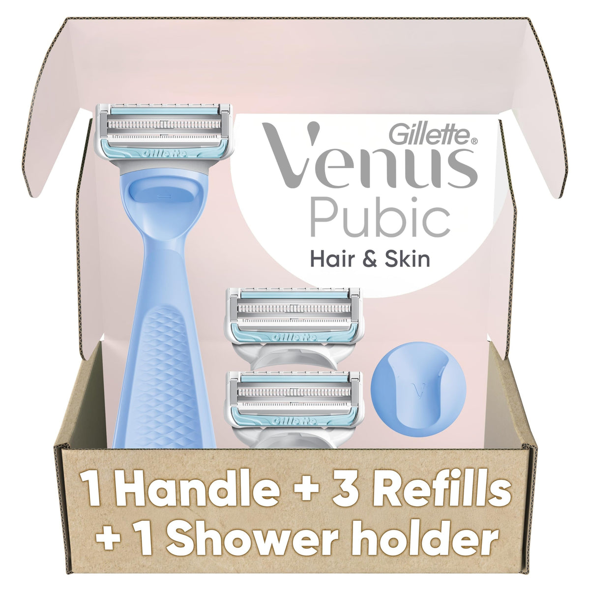 Gillette Venus Intimate Grooming Razor with handle and refills