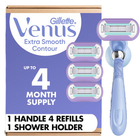 Gillette Venus Razor for Women with Flexiball handle and 5-blade refills