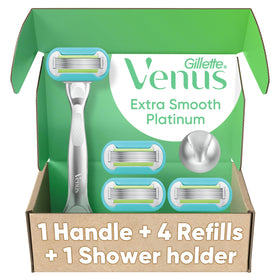Gillette Venus Razor for Women with metal handle and 5 blades