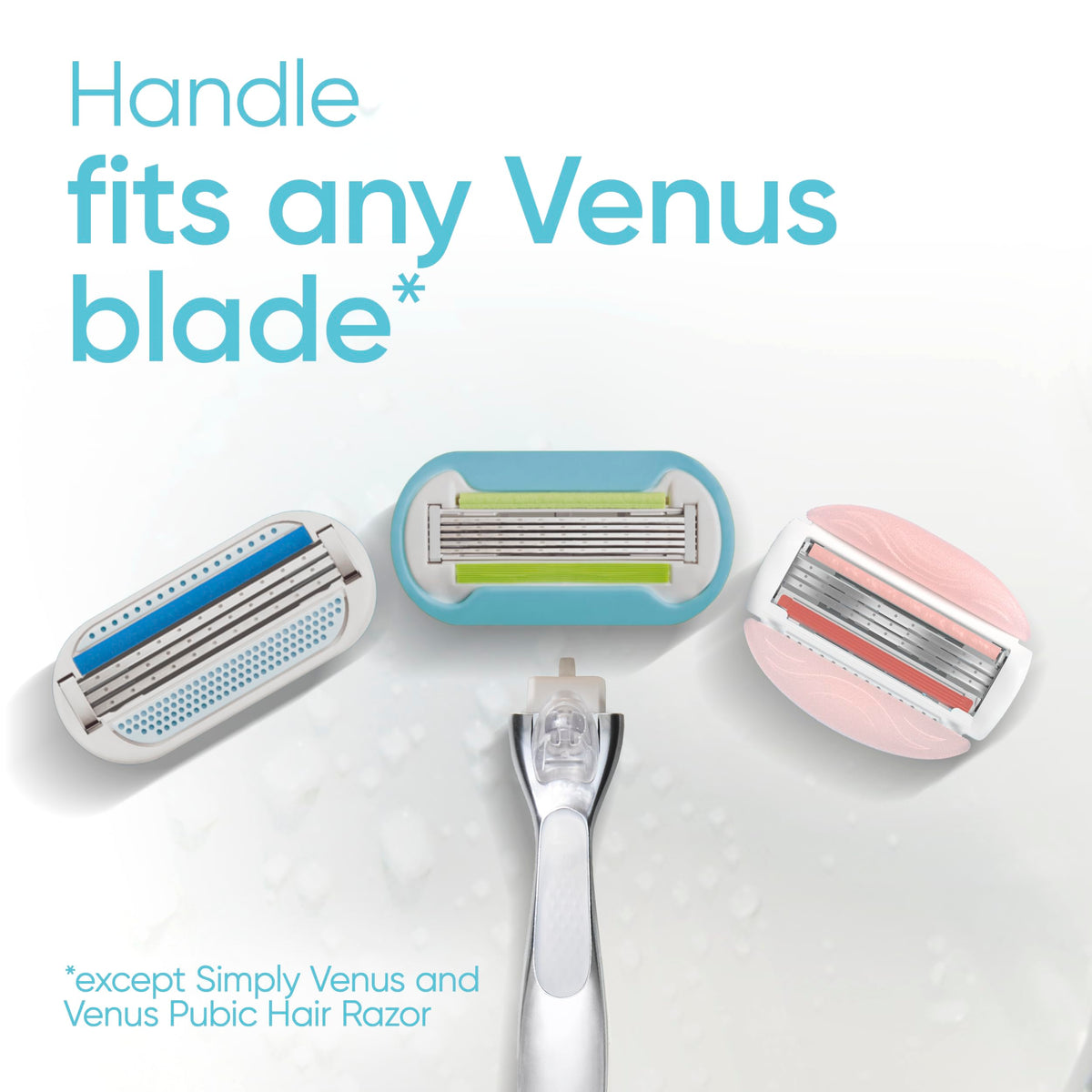 Gillette Venus razor handle front view