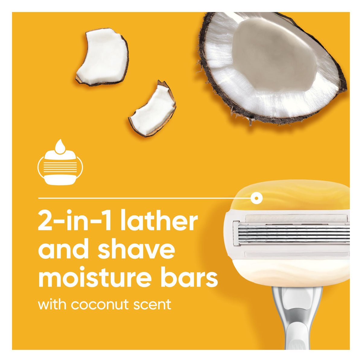 Gillette Venus razor handle with ComfortGlide blade attached
