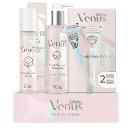 Gillette Venus razor handle with two blade refills
