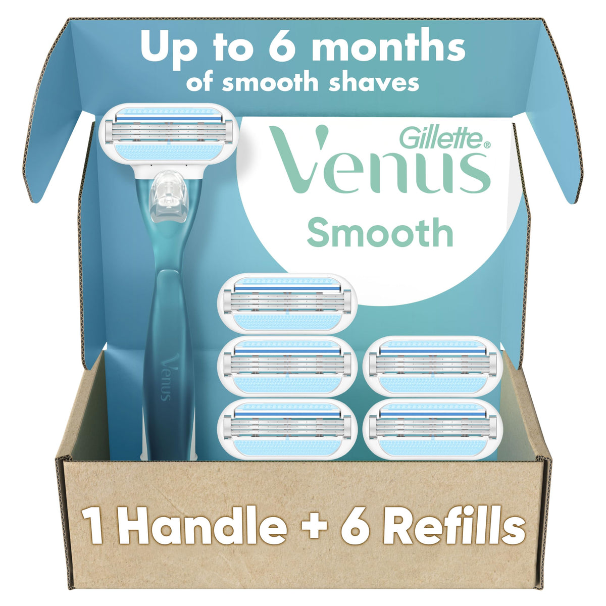 Gillette Venus Smooth Women's Razor Handle front view