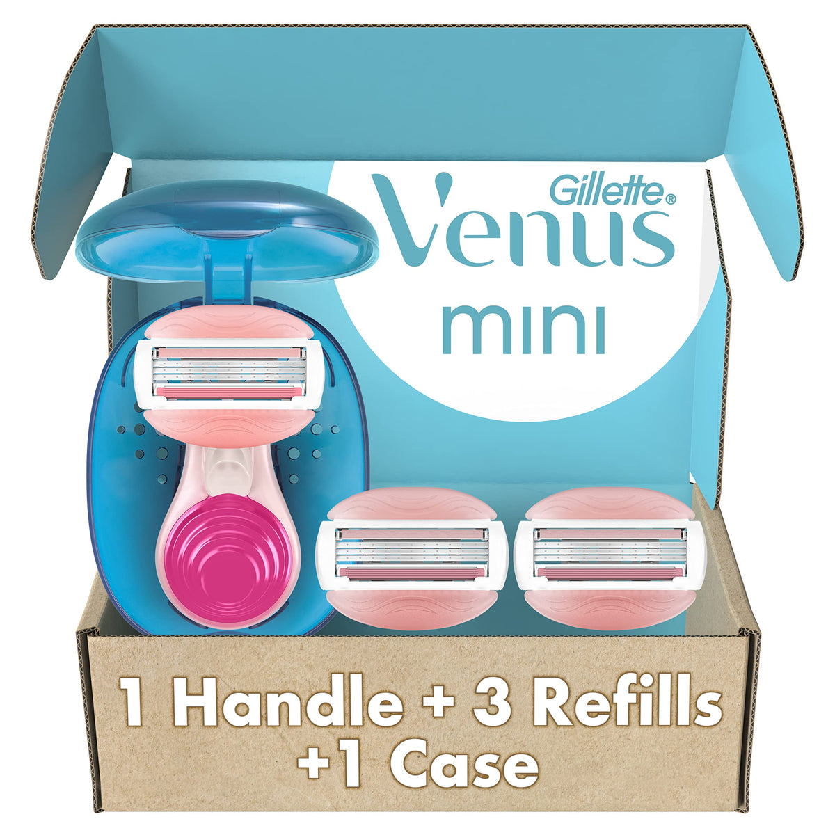 Gillette Venus Travel Women's Razor with travel case and refills