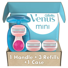 Gillette Venus Travel Women's Razor with travel case and refills