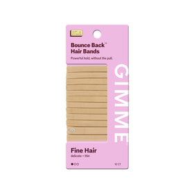 GIMME Fine Hair Elastic Bands blonde colour front view