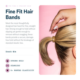 GIMME Fine Hair Elastic Bands showing individual ties