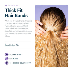 GIMME Thick Hair Extra Stretch Bands individual band close-up