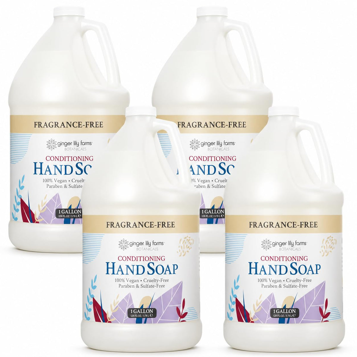 Ginger Lily Farms All-Purpose Hand Soap 1 Gallon front view