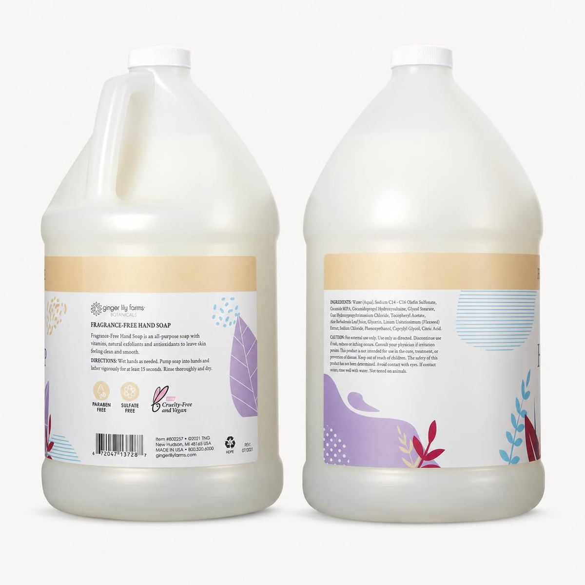 Ginger Lily Farms All-Purpose Hand Soap 1 Gallon packaging