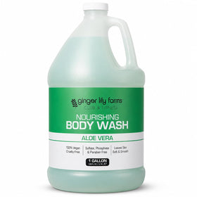 Ginger Lily Farms Aloe Vera Body Wash 128oz front view