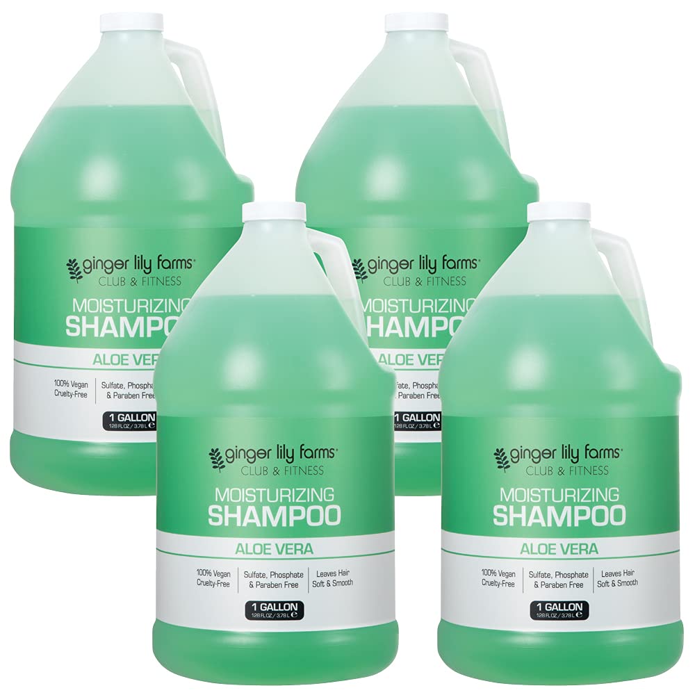 Ginger Lily Farms Aloe Vera Moisturizing Shampoo 1 gallon front view