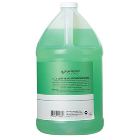 Ginger Lily Farms Aloe Vera Moisturizing Shampoo label close-up