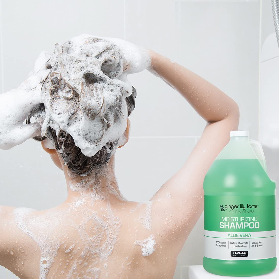 Ginger Lily Farms Aloe Vera Moisturizing Shampoo packaging details